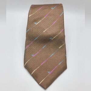 Oleg Cassini Vintage Striped Silk Tie